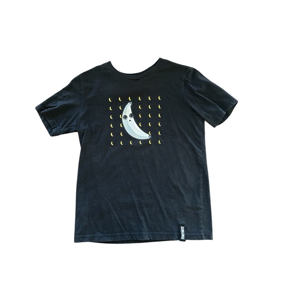 Other - Fortnite Peely Banana Youth Medium Graphic T-Shirt Black Epic Games Boys Size 8